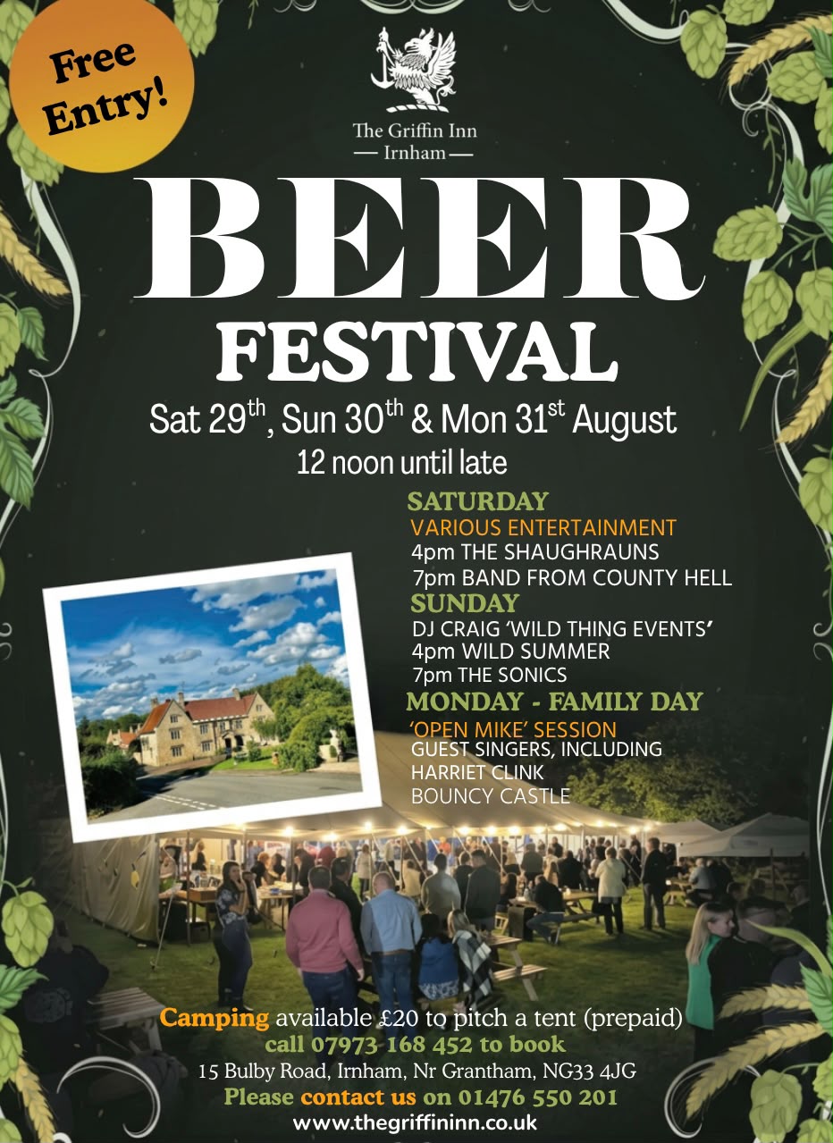 Griffin Inn Beer Festival Poster