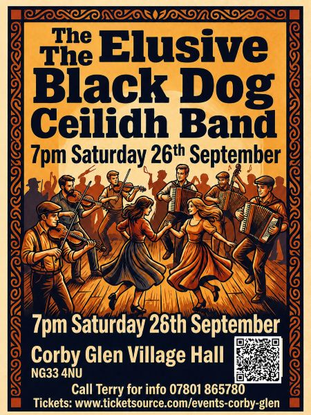 Elusive Black Dog Ceilidh Band at Corby Glen