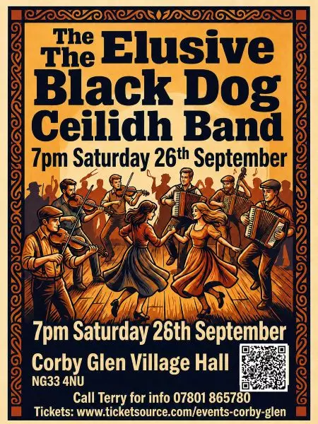 Elusive Black Dog Ceilidh Band at Corby Glen